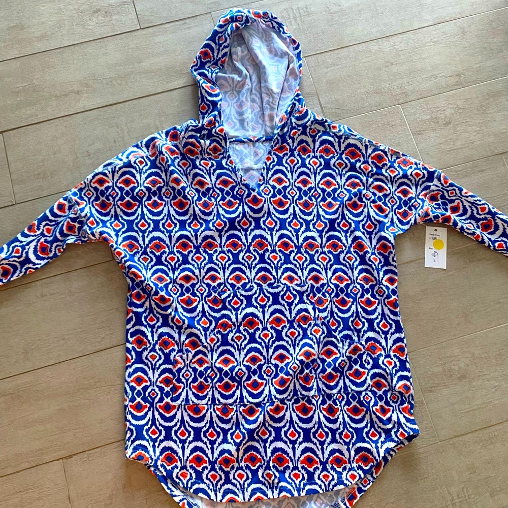 Brand new orange and blue All For Color light hoodie